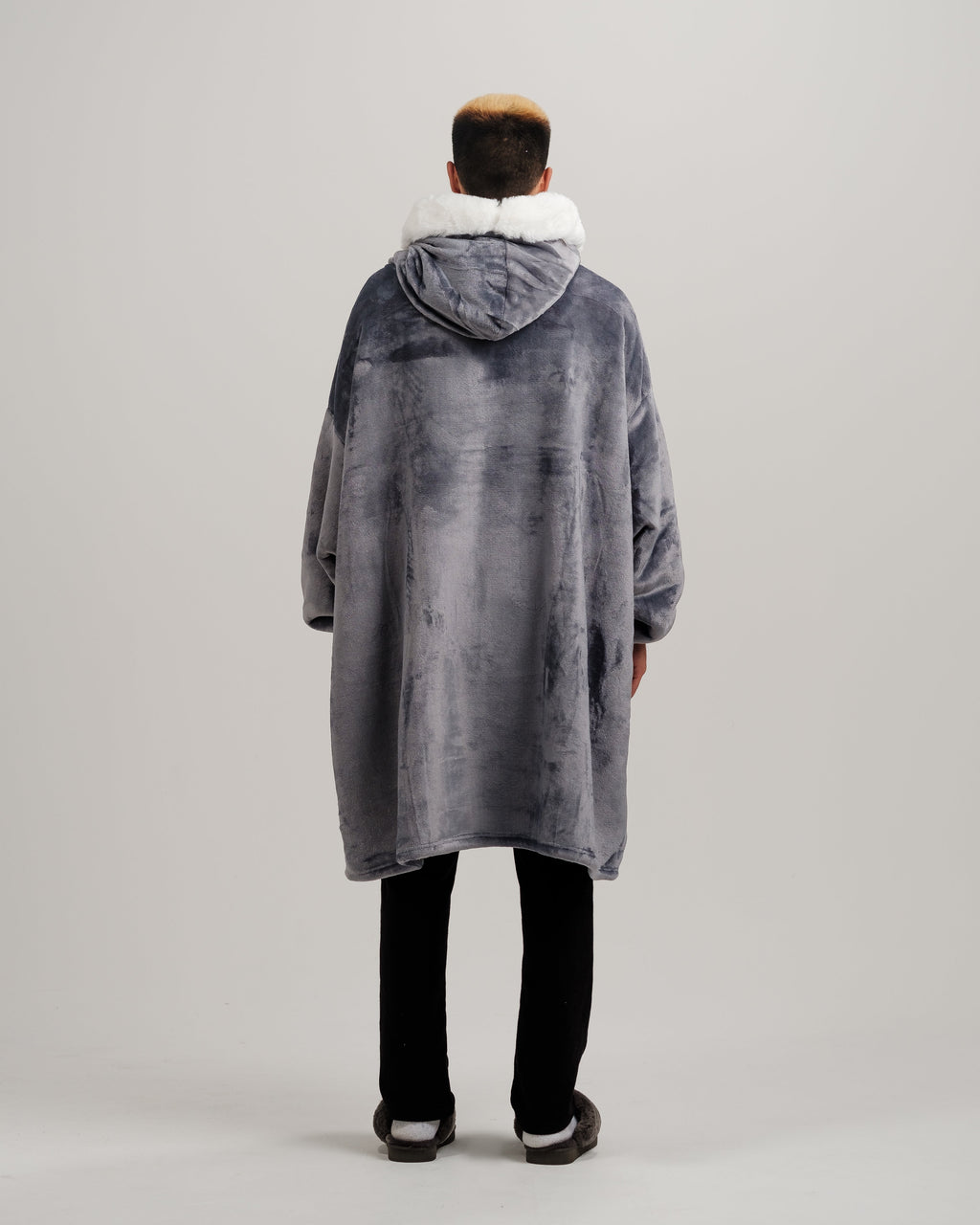 ONY Furlined Hoodie Blanket - Grey