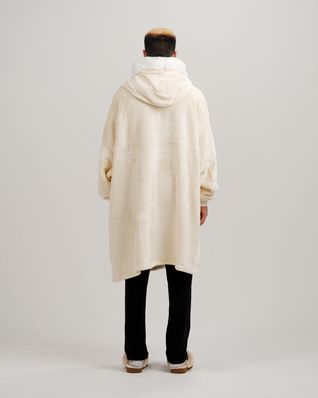 ONY Furlined Hoodie Blanket - Cream
