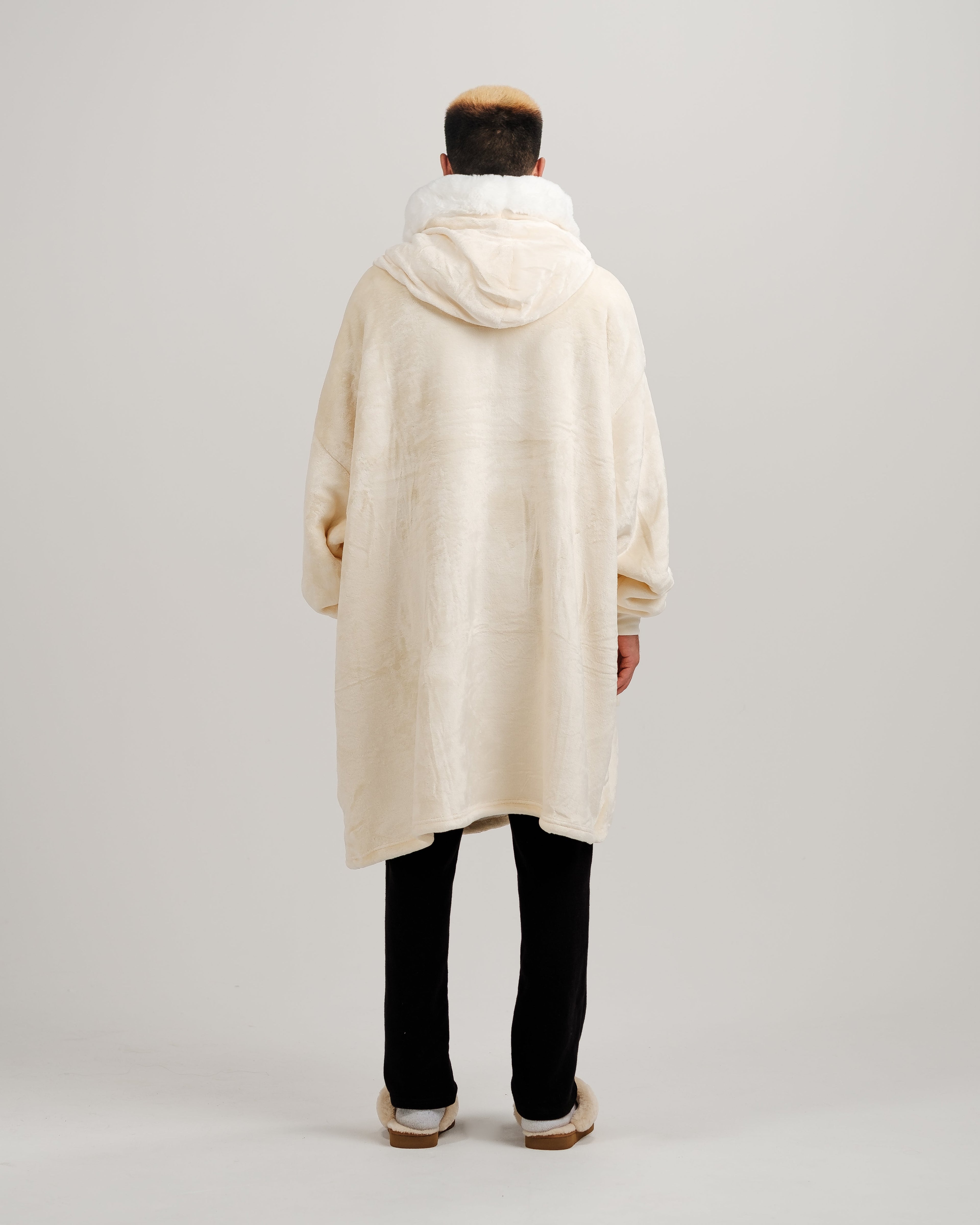 ONY Furlined Hoodie Blanket - Cream