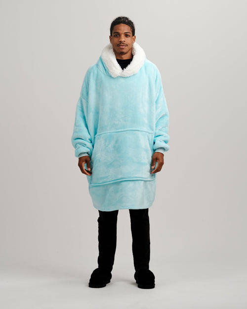 ONY Furlined Hoodie Blanket - Blue premium