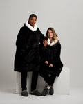 ONY Furlined Hoodie Blanket - Black premium